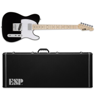 ESP LTD Ron Wood Black Electric Guitar + ESP Hardshell Case - Brand New
