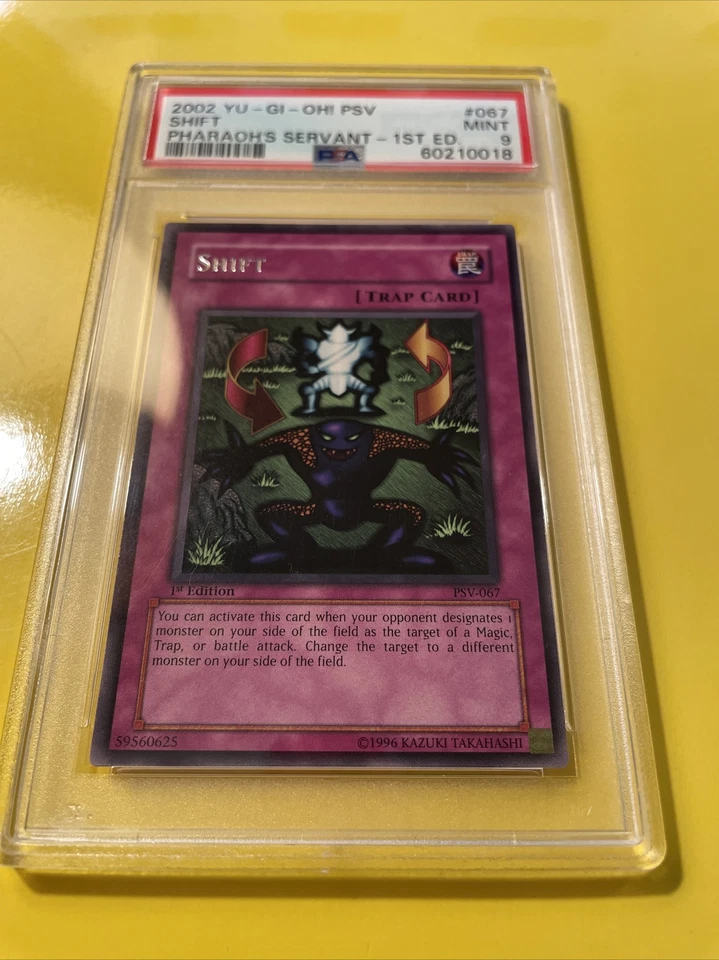 YuGiOh SHIFT #PSV-067 RARE🔥PSA 9 MINT🔥1st EDITION-2002 PHARAOHS SERVANT - Image 4 of 4
