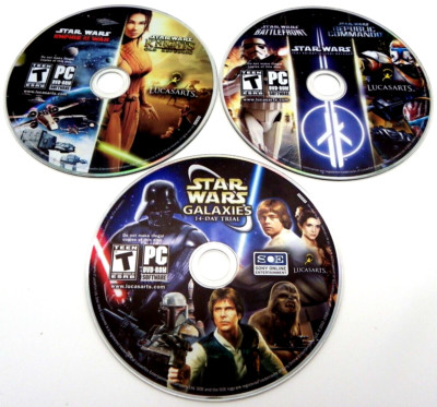 Star Wars Games Bundle Sci-Fi Action Strategy PC CD-ROM 2006 Discs Only
