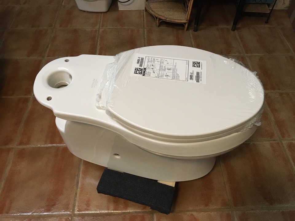 Kohler Gleam Toilet, Elongated, Skirted. 2piece, 1.28 GPF Single Flush