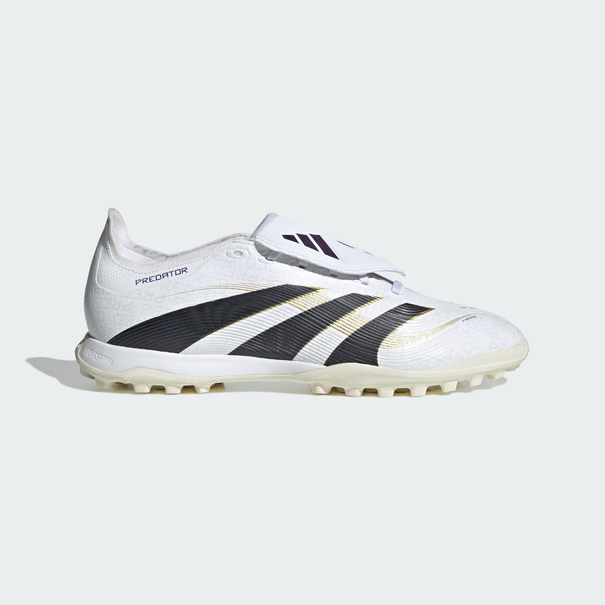 adidas Predator League Fold-Over Tongue TF White Black Gold JR7012