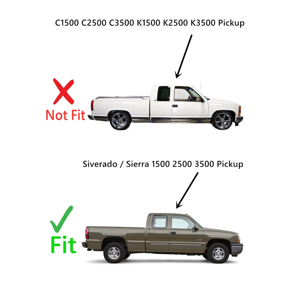 1999-2006 GMC Sierra 2 Door Extended Passenger/Right Side Quarter Window Glass Foto 4 de 4