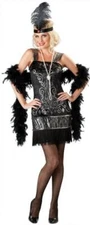 Incharacter Flirty Flapper Adult Woman's Flapper Halloween Costume Size Medium