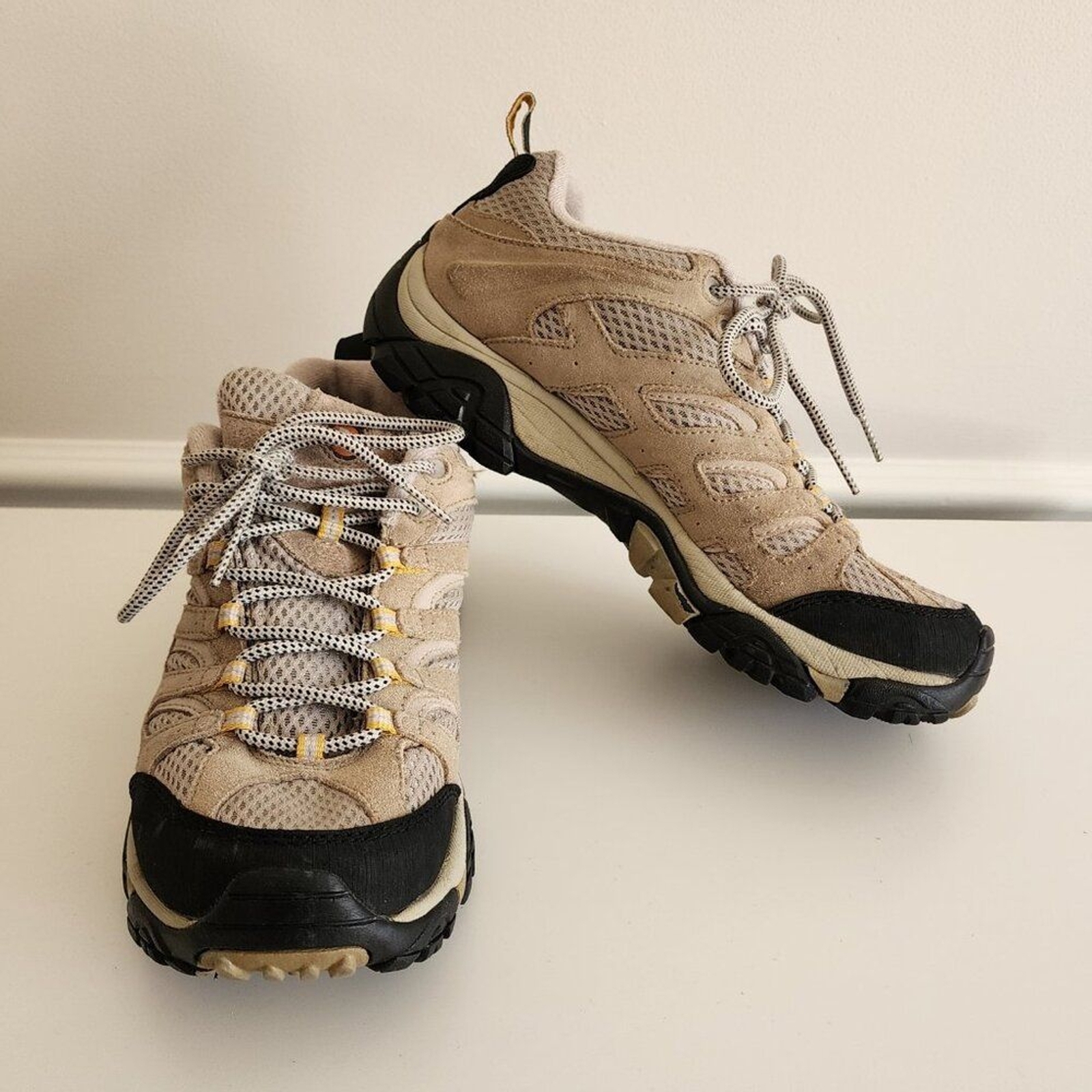 Scarpe da trekking Merrell Moab Ventilatore Taupe taglia 8 5 Vibram stringate J86612 donna