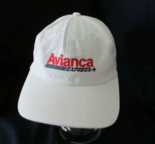 AVIANCA Express Colombia Airline white hat cap sports golf