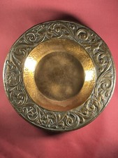 Mittelalter - Historismus Jagd Teller Kupfer um 1900 Orig. Handarbeit Alt Antik
