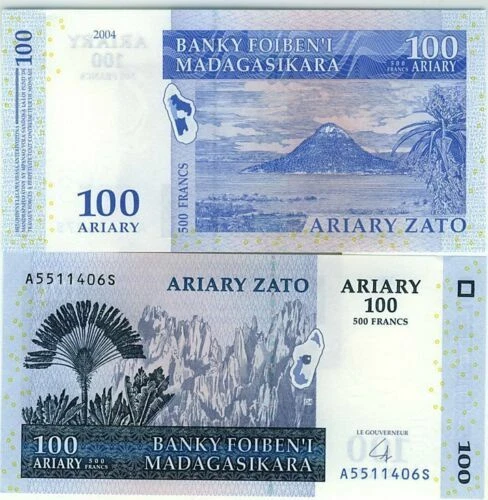 Billets d'Afrique australe de Madagascar