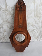 ANCIENNE FACADE DE COFFRAGE DE BAROMETRE TERMOMETRE COFFRET FRONTON CAISSE