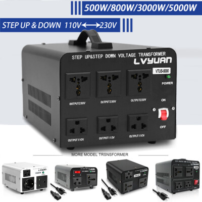 #ad 500W 5000W Voltage Transformer Converter Step Up Step Down 110V ⇋ 220V Travel $65.79