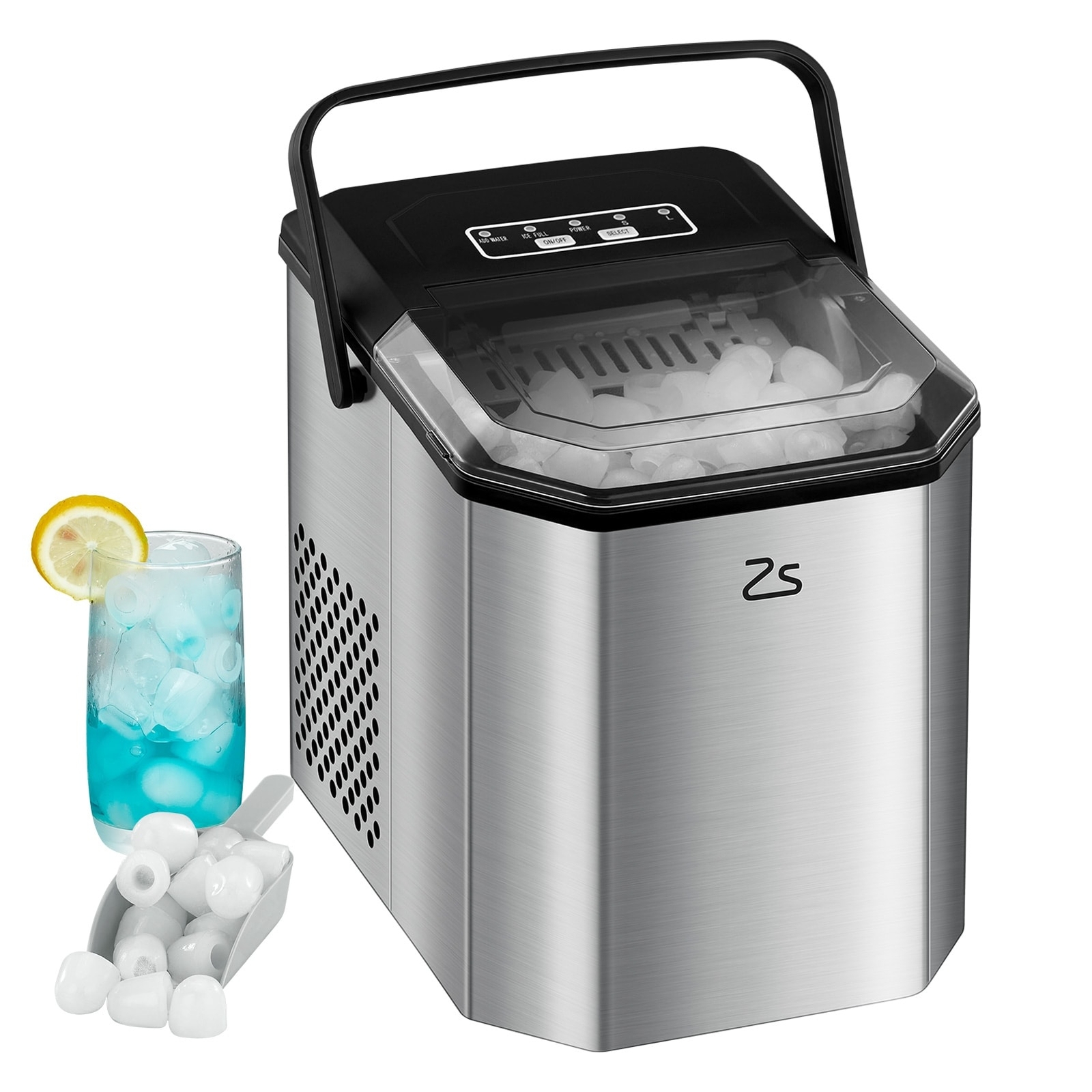 Ice Maker Countertop Portable with Bullet Ice