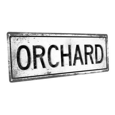 Orchard Metal Sign; Wall Decor for Kitchen and Dinning Room
