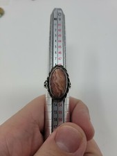 Vintage Sterling Silver Navajo Southwestern Stone Ring Size 5 3/4