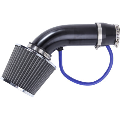 Universal Red Cold Air Intake Kit – 3” Aluminum Pipe & Filter – Boost Power For Most Cars & Trucks