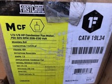FIRST CHOICE 19L34 UNIVERSAL CONDENSER MOTOR, HP 1/3 - 1/6, 825 RPM, PH 1 (NEW)