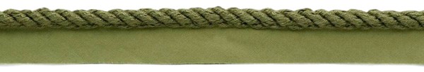 Twisted Rope Schnur Mit Lip, Dark Olive Green, Cord Trim – 1 Yard-image