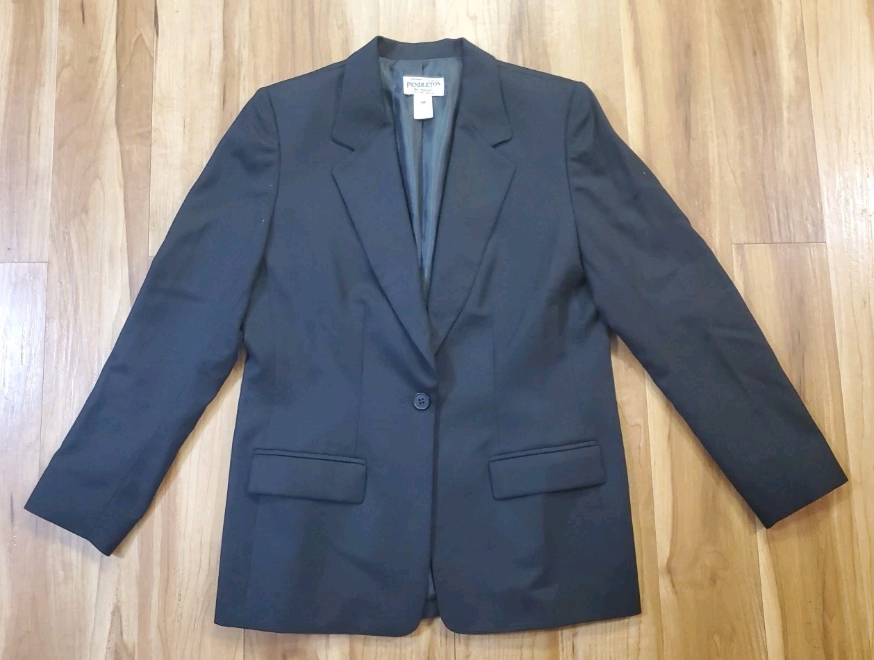 Pendleton 100% Virgon Wool Blazer Jacket Women’s … - image 1