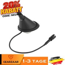 Auto KFZ Kurz Stab Dach Antenne + Raku 2 Sockel für Audi, BMW für Fiat, Honda