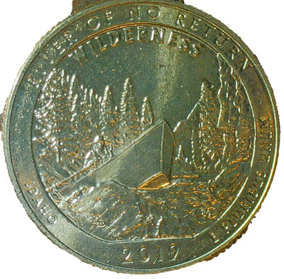 WORLD COIN SALE--2019 D UNITED STATES ''RIVER OF NO RETURN'' QUARTER KM# 697