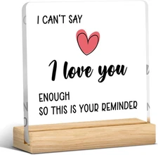 I Love You Gifts for Her Him Anniversary Wedding Gifts for Couple Wife Husband B