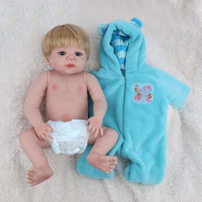 Full Body Soft Silicone Vinyl Real Reborn Baby Dolls Realistic Newborn Doll Gift