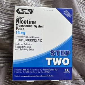 Rugby Clear Nicotine Transdermal System Patch Step Two - 14mg