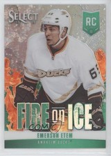 2013 Panini Select Fire on Ice Rookies Green Prizm 8/25 Emerson Etem #FR-1 g5j