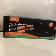 hygger Dual Hot Rod Submersible Aquarium Heater HG147-500W 66-135 Gal