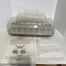 New Xtraordinary Slice Solution Brownie Pan Set With Pre Cut Grid & Lid 13"