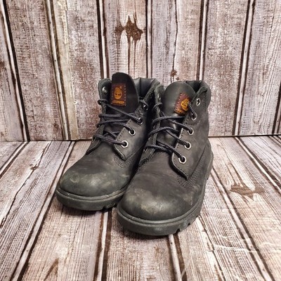 Timberland Premium 6 Inch Waterproof Boots Black Size 10 Youth