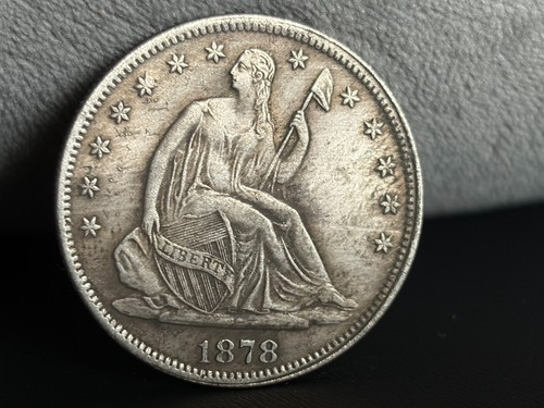 1878-CC Seated Liberty Silver Half Dollar 50C High Grade