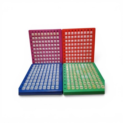 Division Multiplication Addition Subtraction Boards Set Of 4 Press And See