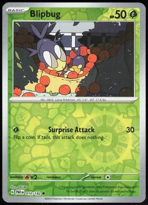 Paradox Rift Blipbug 010/182 Common Pokemon Reverse Holo NM/M