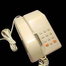 Vintage 1980s BT VISCOUNT 9511R Push Button Home Phone Beige Telephone WORKING