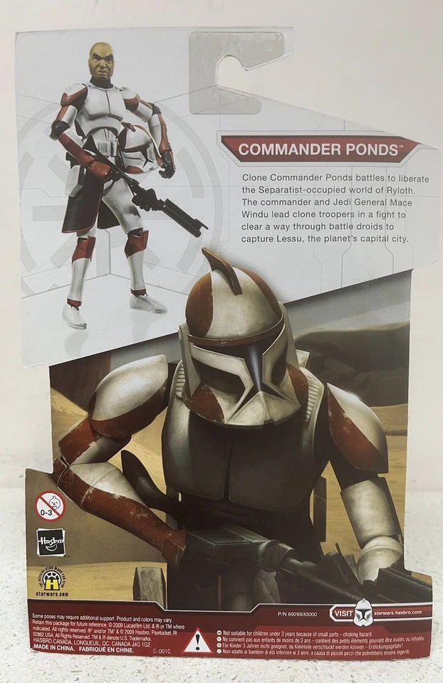 Star Wars The Clone Wars Toys R exclusivo de EE. UU. Commander Ponds 3,75” NUEVO SIN USAR, EN CAJA casi nuevo Foto 2 de 2
