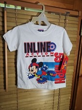 NOS New Mickeys Stuff For Kids 2 Pc Set Tee Shorts Outfit 90s 3T Toddler Disney