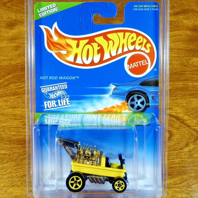 Hot Wheels 1997 Treasure Hunt Series Hot Rod Wagon Yellow Gold 5SP
