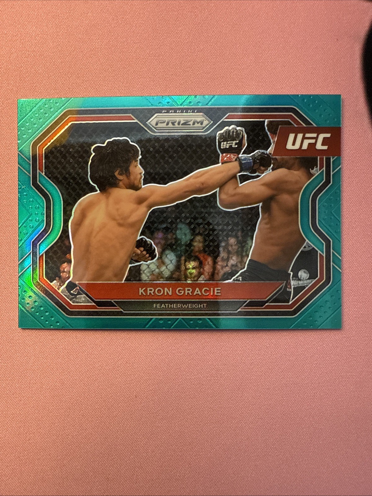 2021 Panini Prizm UFC Prizms Teal #114 Kron Gracie /49