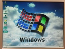 Vintage Custom Clone Retro Gaming PC Computer MMX 166MHz PC Chips M599LMR *Win95