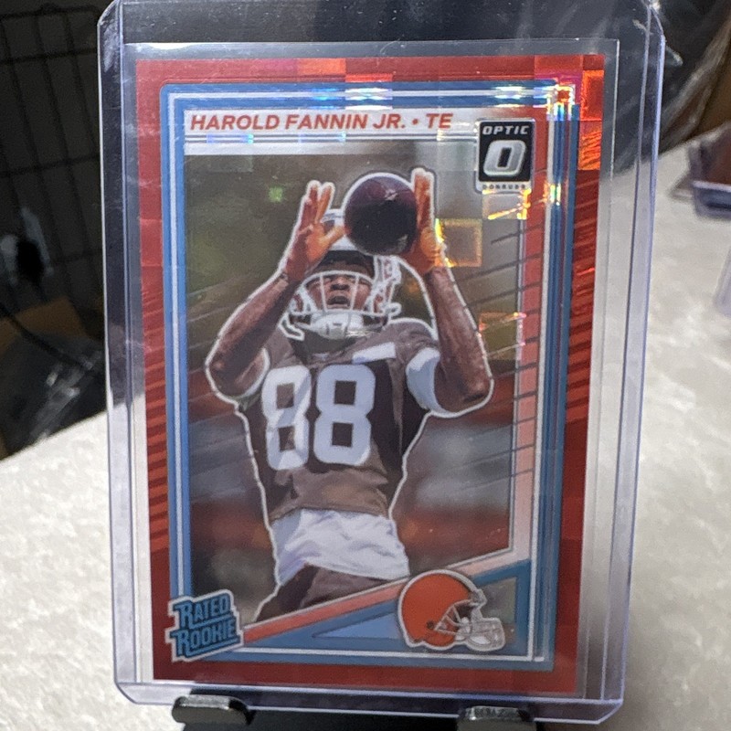 Panini 2025 Donruss Optic Harold Fannin Jr Cleveland Browns Rated Rookie #373