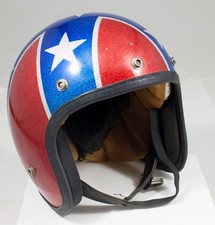 Mark H/C VII Stars And Stripes Vintage Motorcycle Helmet Adult 1970s