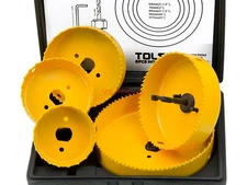 8pcs Hole Saw Set 64-127mm Wood Plastic Boring Drill Circle Cutter Set