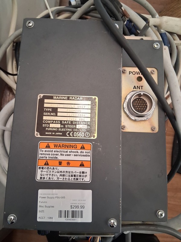 Furuno Power Supply Unit with Cables PSU-005 Made in Japan