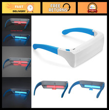 670nm Red Light Therapy Glasses - 2-in-1 Red  Blue Light for Eye Comfort, Sleep