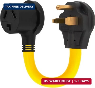 Nema 6-50P to 10-30R Power Adapter Cord, 50A Welder Male to 30A Dryer Female Ada