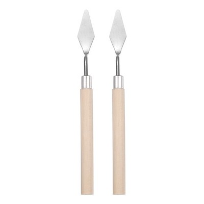 2Pcs Palette Knife Pointed Head, 16cm/6.3inch Long Palette Knives