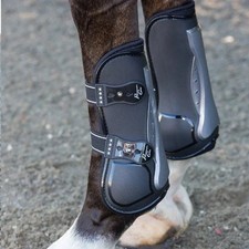 Professional's Choice Sports Medicine Open Front Horse Boots - Black - Impact