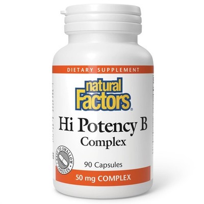 Natural Factors Hi Potency B Complex - Energy Support Supplement - Supports H...