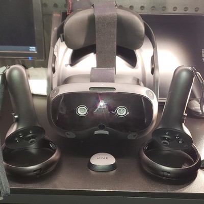 HTC Vive Focus Vision VR w/ Controllers & EXCLUSIVE FULL FACE TRACKING BUNDLE!!!