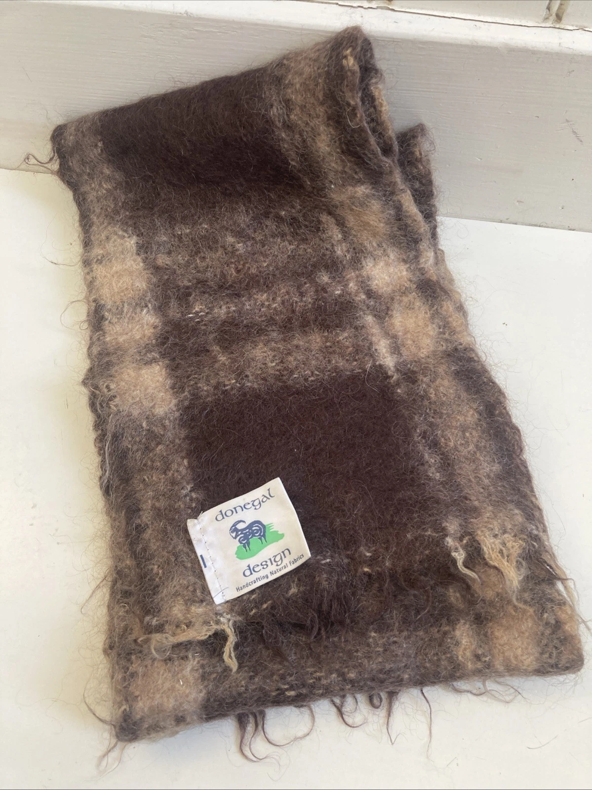 DONEGAL DESIGN SCARF NATURAL FABRICS WICKLOW IRELAND MULTI COLORED