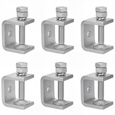 WMAZtool Stainless Steel Small C Clamp Set, 1 Inch Heavy Duty Metal Cclamp, M...